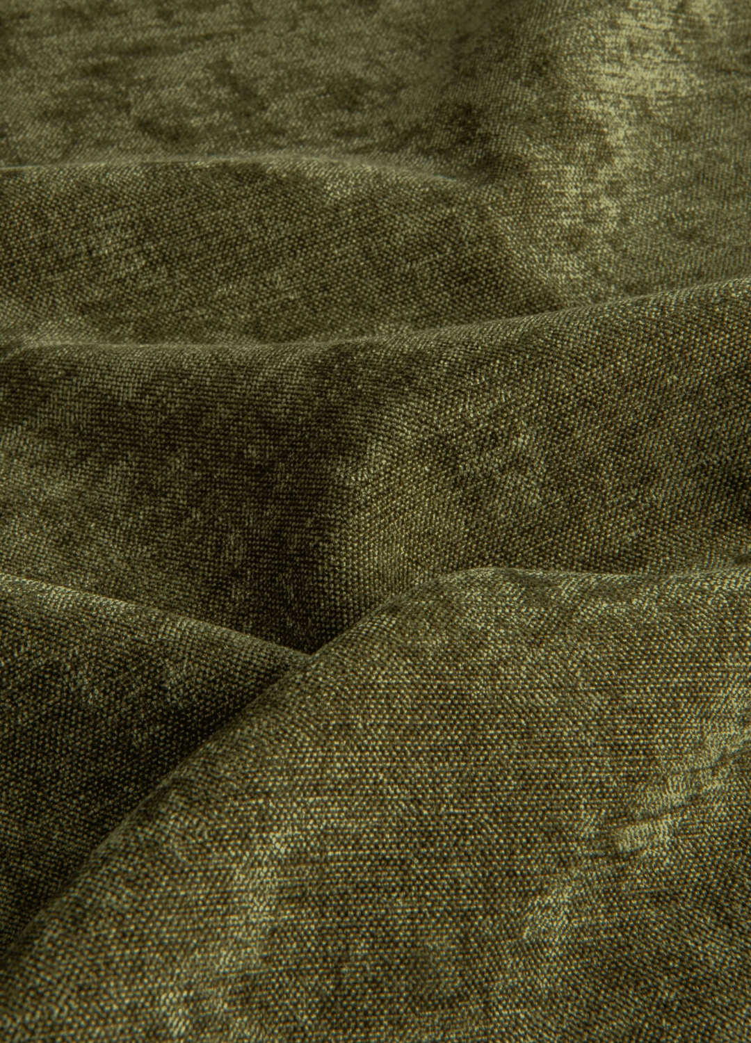 Preston Mosgroen B: 150 x H: 315 cm - 2 delen (gelijk) - Railsysteem - Enkele plooi - Maatwerkgordijnen.nl