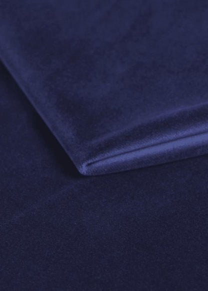Velours gordijn Blauw - Maatwerkgordijnen.nl