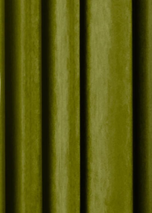 Velours gordijn Lime groen - Maatwerkgordijnen.nl