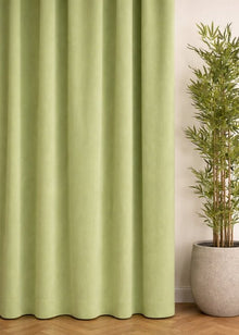 Velours gordijn Pastelgroen - Maatwerkgordijnen.nl