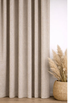 Verona Linnen Beige - Maatwerkgordijnen.nl