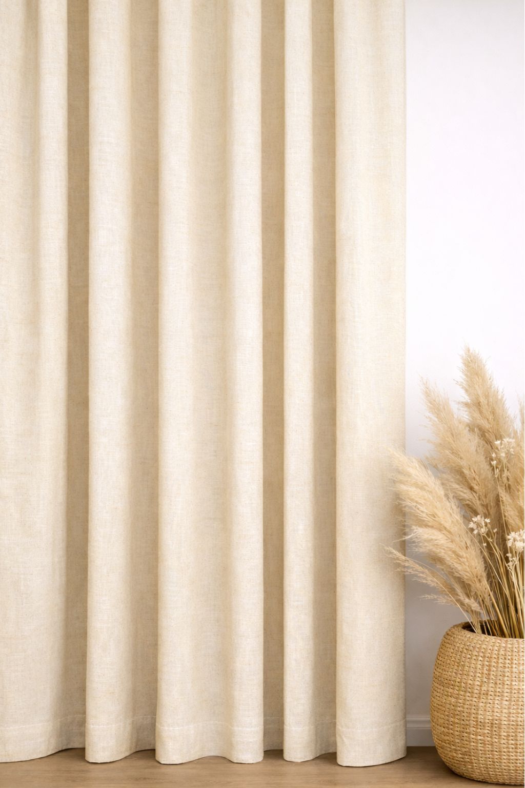 Verona Linnen Ivoor - Maatwerkgordijnen.nl
